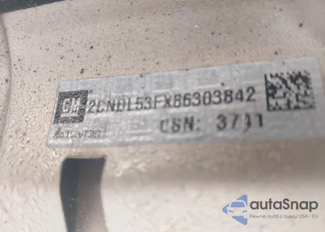 2008 Chevrolet Equinox Lt from USA, damaged, VIN 2CNDL53FX86303842